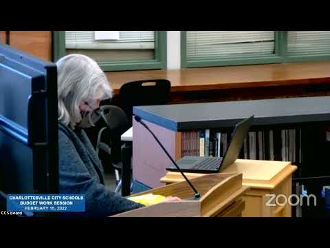 City School Board Budget Work Session - 2/15/22