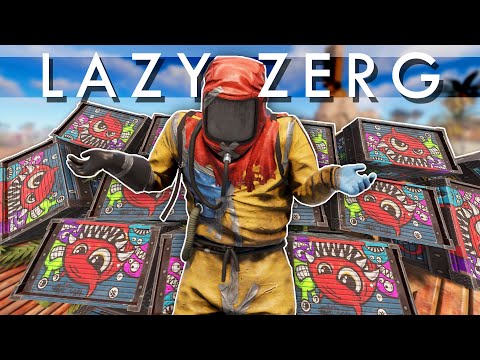 I stole INVENTORIES of LOOT from LAZY ZERG in Rust