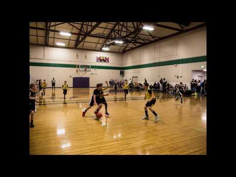 2018 WA State Basketball Championship - Colby Drives from Half Court
