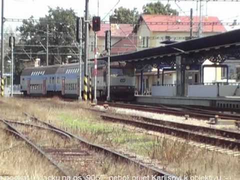749.107 na čele os. 9055 + obrat a 749.254 na čele os. 9057,9058 - Čerčany - 6.7.2012.