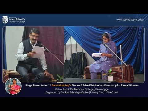 Stage Presentation of Banu Mushtaq’s Stories