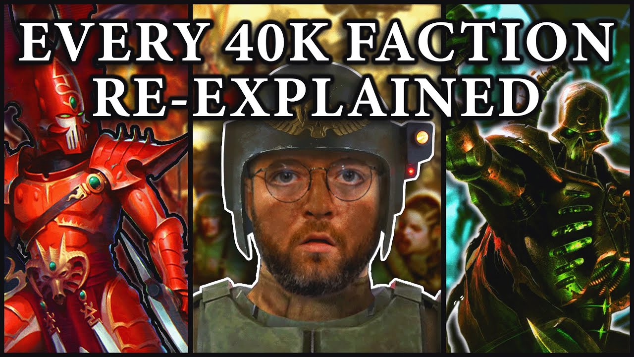 Every Single Warhammer 40k (WH40k) Faction Re-Explained | Part 1