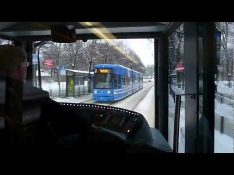 Stockholm tram Double Near-Miss!