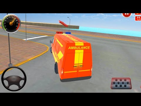 Flying Ambulance Emergency Game 🚑 City Van Driver Simulator #2 - Android Gameplay