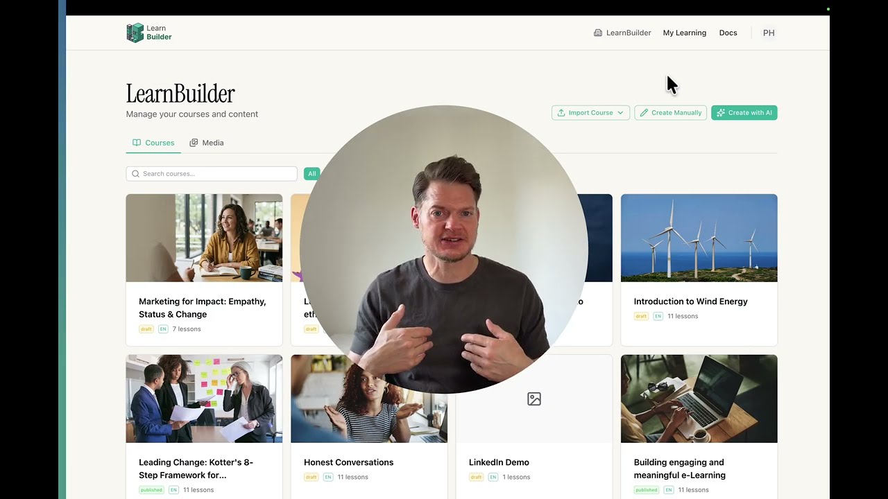 LearnBuilder walkthrough preview