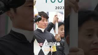 2023年　JRAジョッキー 勝利数ランキング #競馬 #動物#jra