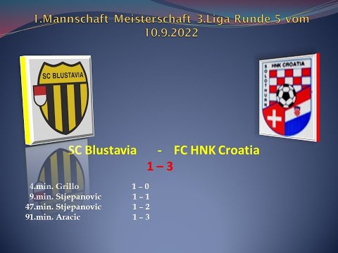 1.Mannschaft Meisterschaft 3.Liga SC Blustavia - HNK Croatia