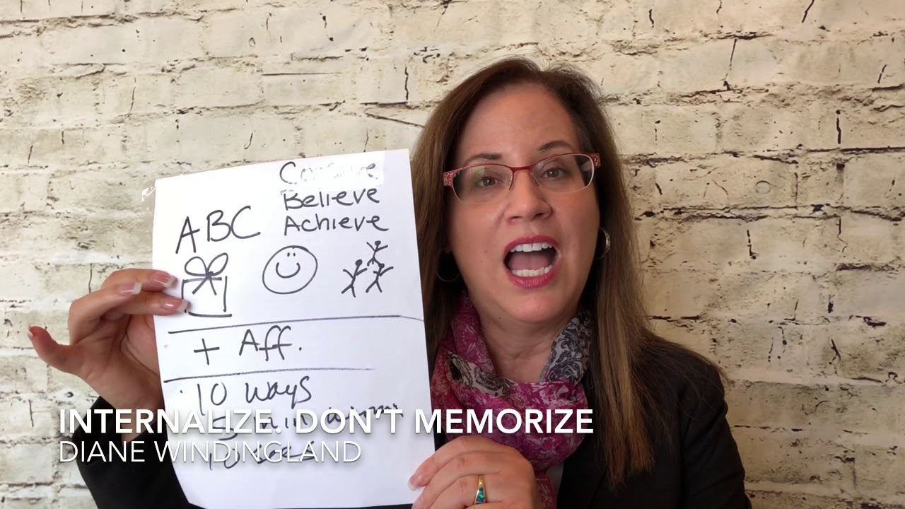 Internalize, Don't Memorize Your Speech