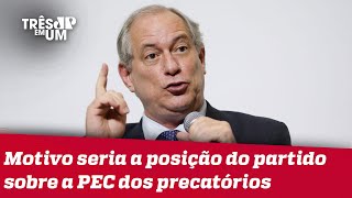 Ciro Gomes anuncia suspensão de candidatura pelo PDT