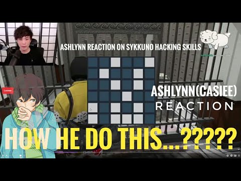 Ashlynn reaction on Sykkuno's amazing Hacking skills || Sykkuno bank basta || [NoPixel GTA RP]
