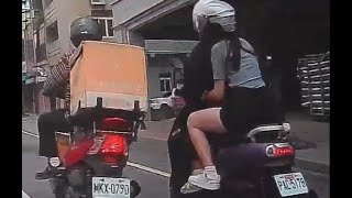 【車禍影片】情侶 v.s. 外送師（2024.05.20 台中市潭子區豐栗路