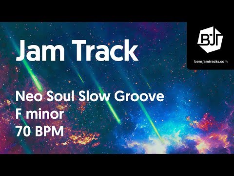 Neo Soul Slow Groove Jam Track in F minor "Stardust" - BJT #29