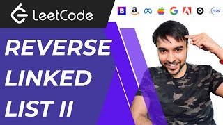 YouTube video 'Reverse Linked List 2 (LeetCode 92) | Full simplified solution | Animations and Demo'