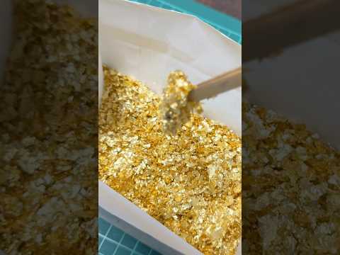 ヤフオク22万の大量の金箔を溶かして売ると儲かる？ #shortsfeed #金塊ビンゴ #砂金