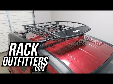 Honda Element with Thule 859XT Canyon XT Rooftop Cargo Basket