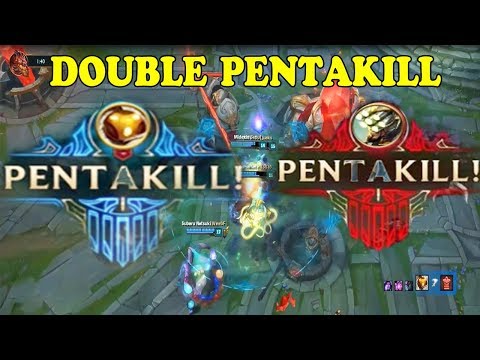 TOP 15 DOUBLE PENTAKILL - LOL Best Moments