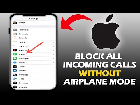 How To Block All Incoming Calls Without Airplane Mode On IPHONE (FULL GUIDE)