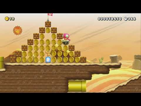 Pyramid Panic Platformer by NoctStrife - Super Mario Maker 2 - No Commentary 1bx