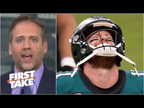 卡森-溫茨永遠不會成為一個偉大的四分衛，而他的薪水超過1億美元！--馬克斯-凱勒曼｜第一視角。 (Carson Wentz will never be a great QB & he’s getting paid over $100M!- Max Kellerman | First Take)