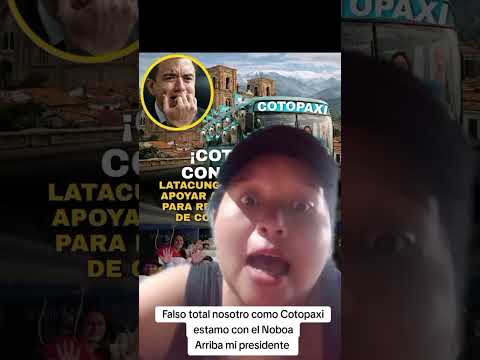 Cotopaxi gente de Trabajo no comunista