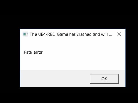 UE4-RED GAME HAS CRASHED (and how to fix) - Dragon Ball Fighterz BUG