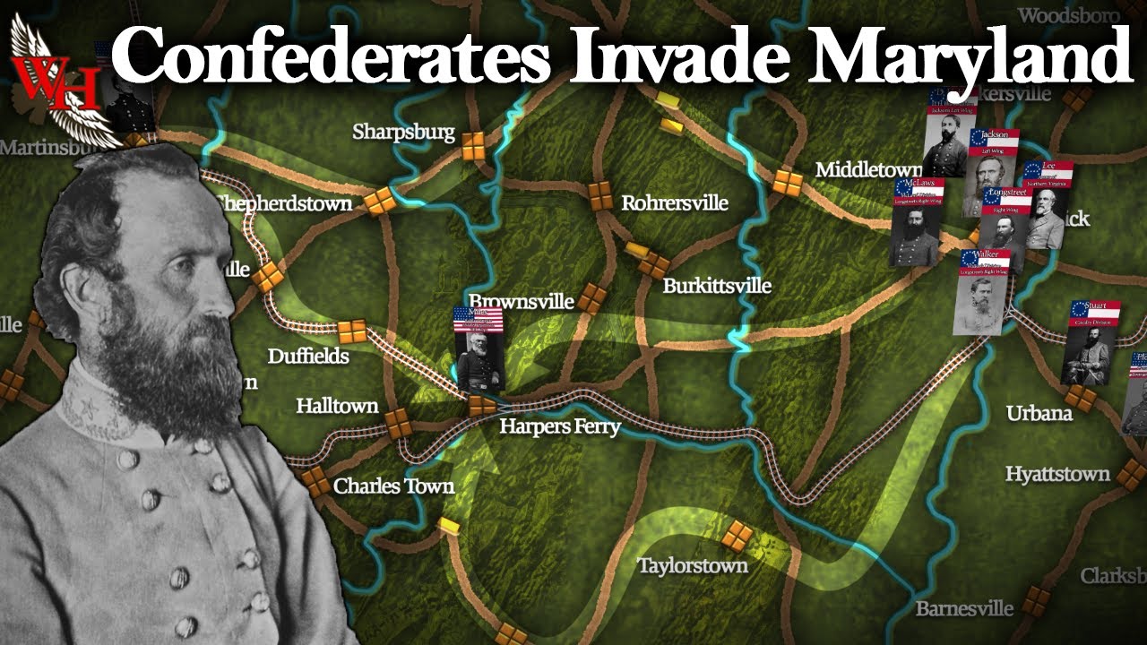 Why did the Confederates invade Maryland?