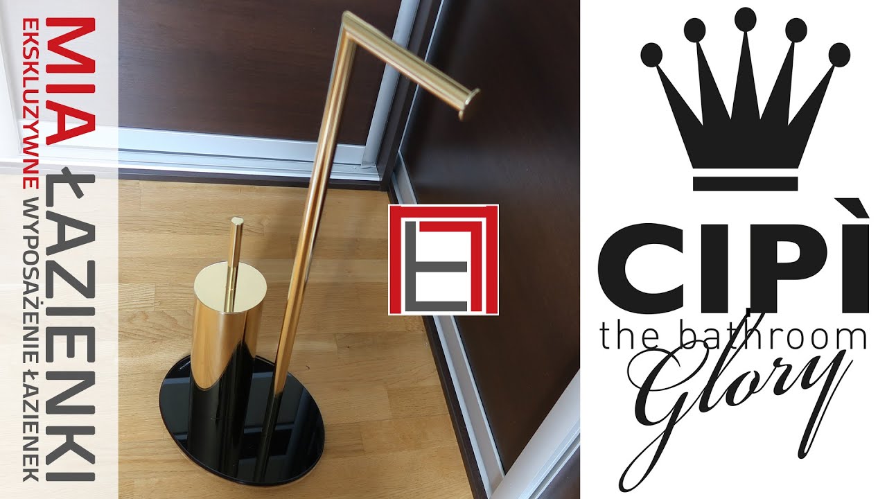 Najlepsze STOJAKI łazienkowe WIESZAKI UCHWYTY do WC na papier toaletowy kupisz w Polsce / CIPI ITALY