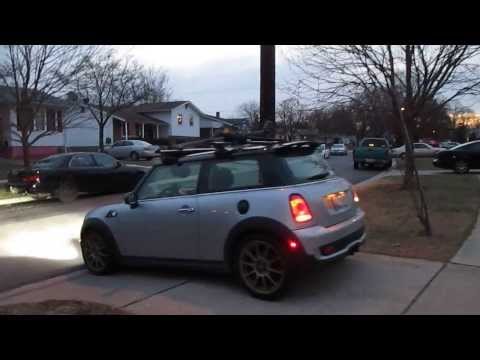 09 Mini Cooper S (R56): Flowmaster Super 10 muffler, Invidia Q300 piping, resonator delete