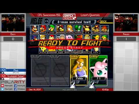 CFL Smackdown 155 Melee - Envy (Puff) vs Krudo (Sheik) - Losers Quarters