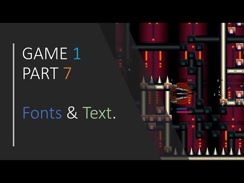C SFML Simple 2D Games GAME 1 PART 7 Fonts and Text
