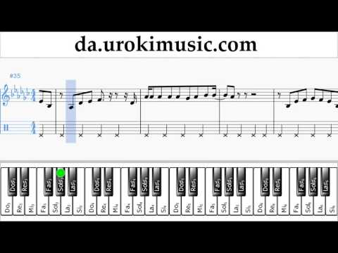 Lær At Spille Klaver (højre hånd) Charlie Puth - Attention Uddannelse Metode Del 2 um-i246