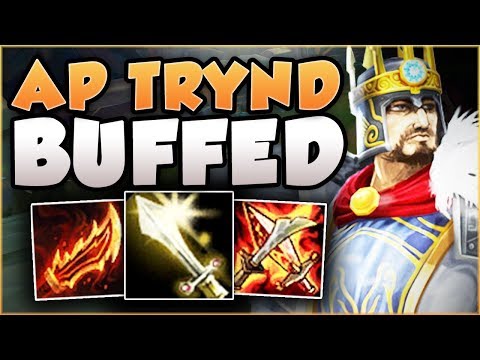 WTF RIOT?! AP TRYND HAS ONLY 3 SEC CD ON SPIN?? TRYNDAMERE SEASON 8 TOP GAMEPLAY! League of Legneds