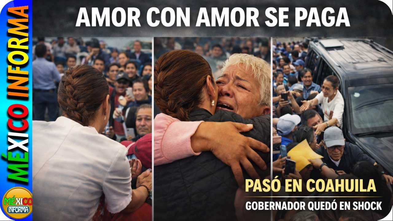 AMOR CON AMOR SE PAGA. PASÓ EN COAHUILA. LA GENTE LE AGRADECE A LA PRESIDENTA SU SENCILLEZ.