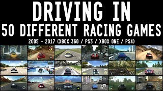 DRIVING IN 50 DIFFERENT RACING GAMES!!! Forza, NFS, GT, The Crew, Project Cars, Dirt and MUCH MORE!!