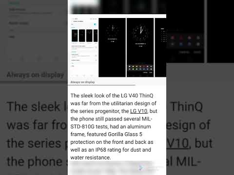 LG V40 ThinQ Camera Phone