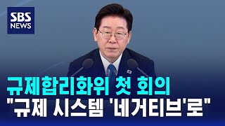 규제합리화위 첫 회의..규제 시스템 '네거티브'로 / SBS