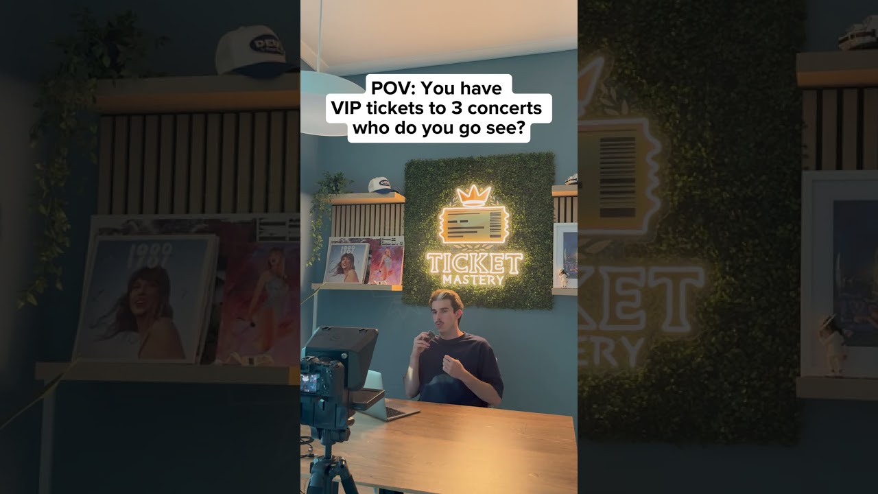 You have 3 VIP concert tickets… who are you picking?