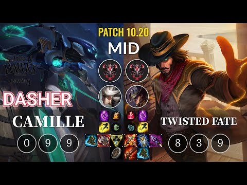 SHG Dasher Camille vs Twisted Fate Mid - KR Patch 10.20