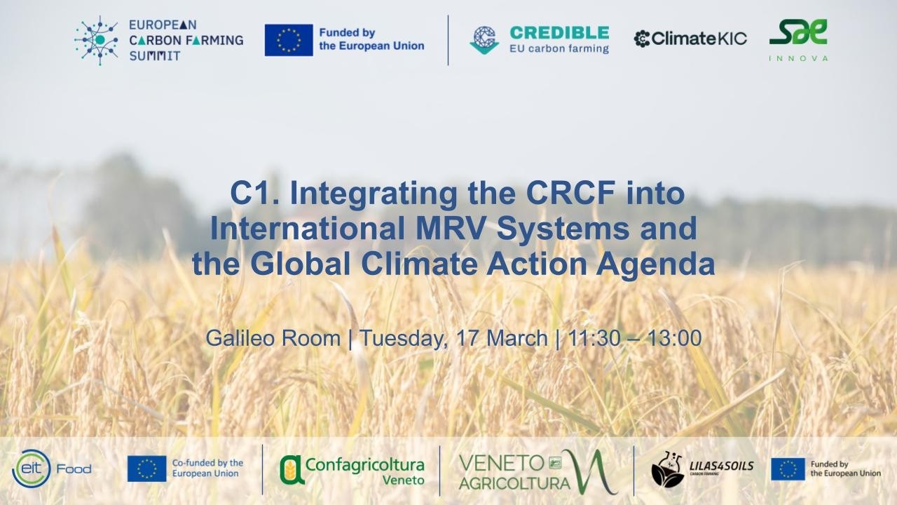 C1. Integrating the CRCF into International MRV Systems | ECFS26