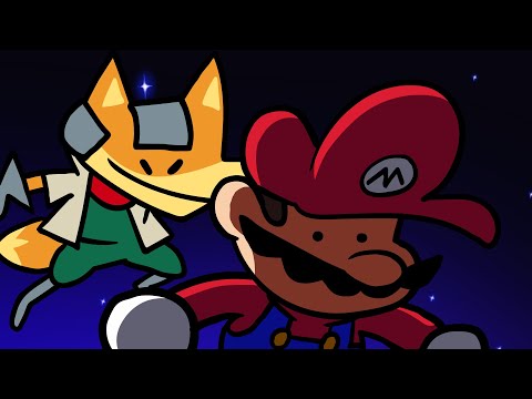 Melee Fox's opening strike against Speedrunner Mario