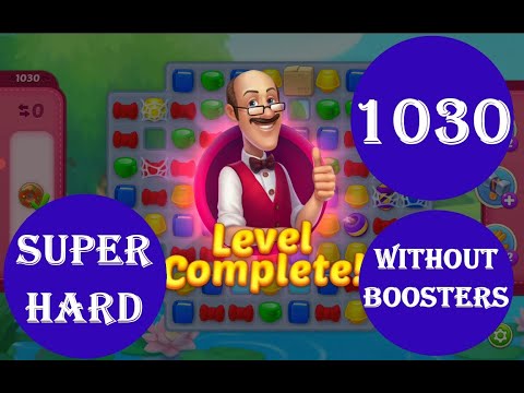 Homescapes Level 1030 - [19 moves] [2022] [HD] solution of Level 1030 Homescapes[No Boosters]