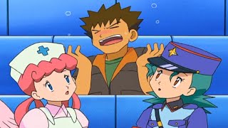 Nurse Joy Or Officer Jenny | Brock Funny Moment 🤣 [Hindi] |Pokémon: Advanced Battle Season 8|