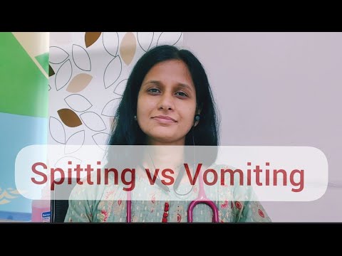 Spitting vs Vomiting in newborns.
