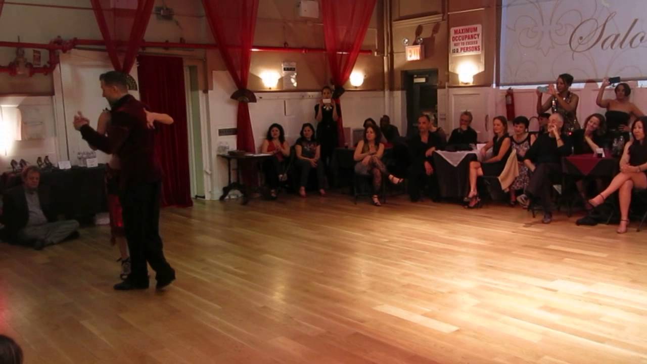 Eleanora Kalganova and Michael Nadtochi at SALON REALE, nyc 2015 - Argentine Tango