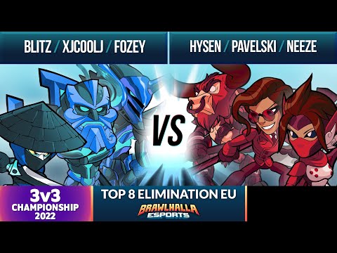 Blitz, xJcoolJ, & Fozey vs Hysen, Pavelski & Neeze - Top 8 Elimination - 3v3 Championship 2022 - EU
