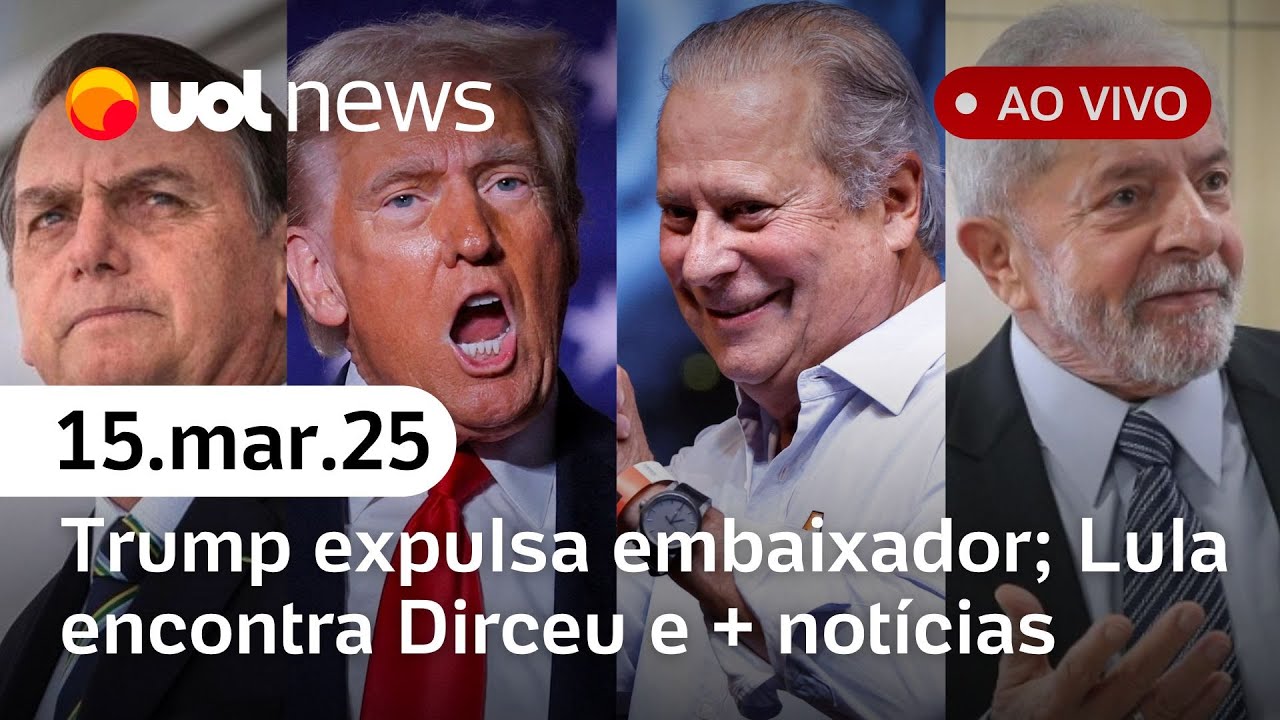 Trump expulsa embaixador sul-africano; atos pró-Bolsonaro; Lula encontra Dirceu e + | UOL News