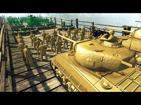 Largest Army Men BRIDGE DEFENSE Ever! - Army Men: Civil War S3E2