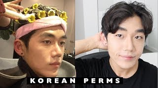 KOREAN PERM + HAIR CUT | Two Block Cut | Men's Hair | 남자 가르마펌| Brute Choi