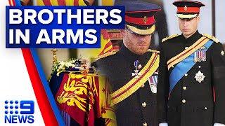 Prince Harry given permission to wear military uniform at Queen’s vigil | 9 News Australia