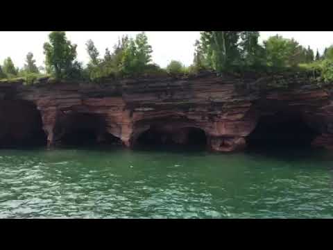 The ice caves at the Apostle islands